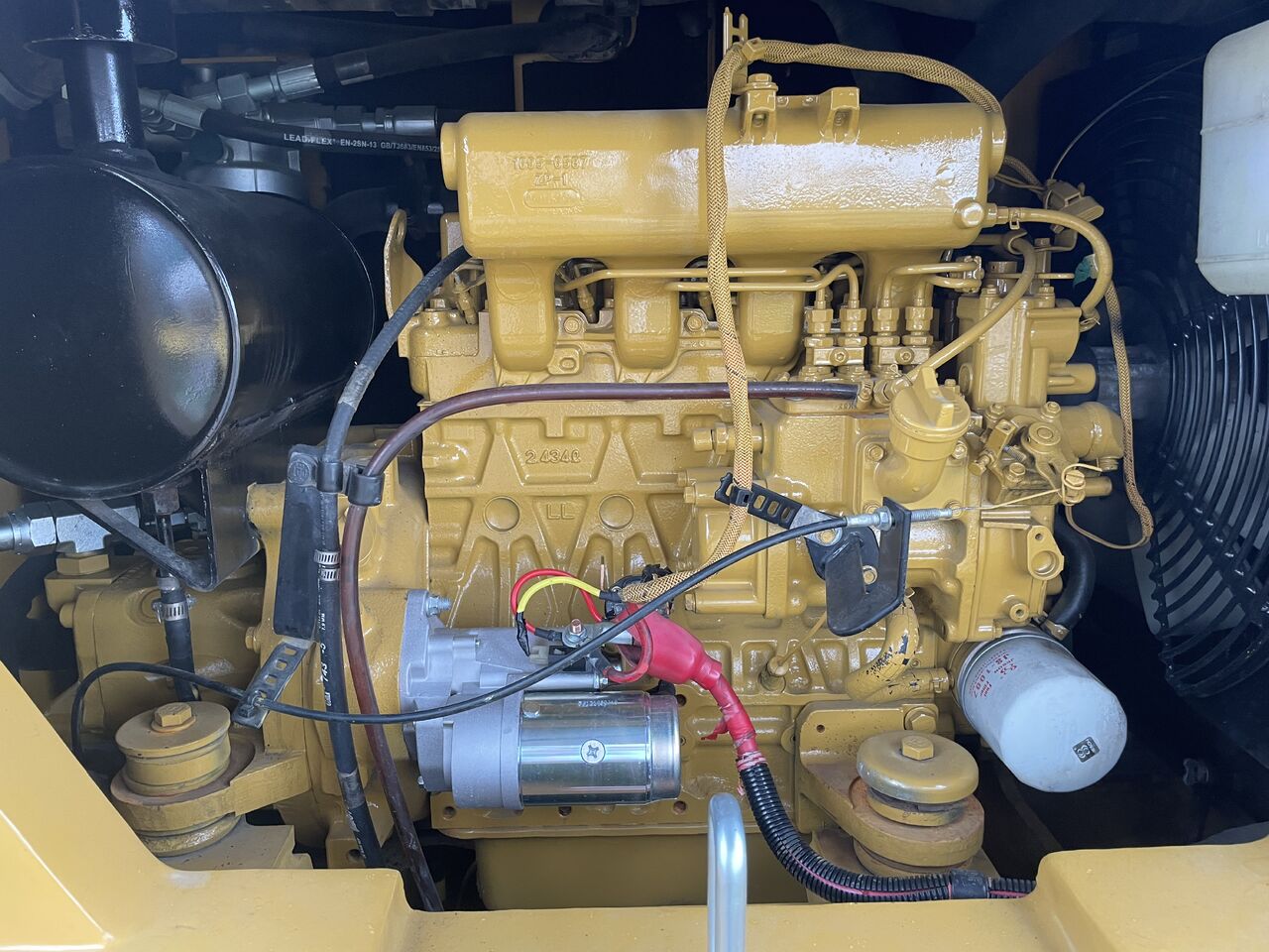 2024 Caterpillar 306E2 engine compartment view
