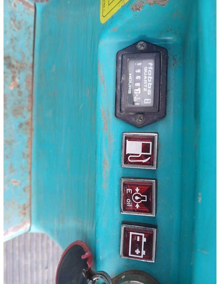 2001 Kubota K008 mini excavator instrument panel detail