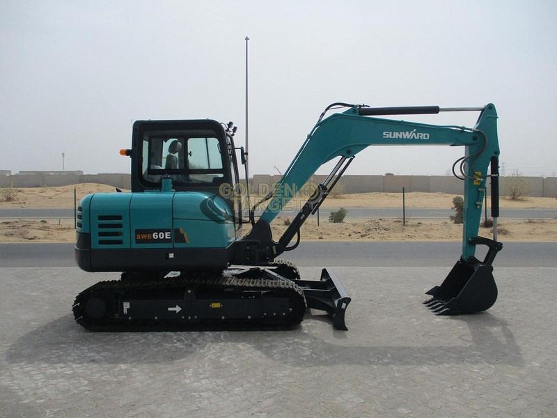 2025 Sunward SWE60E mini excavator, side profile view 2025 Sunward SWE60E mini excavator, side profile view