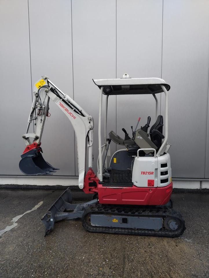 2017 Takeuchi TB215R mini excavator, side view