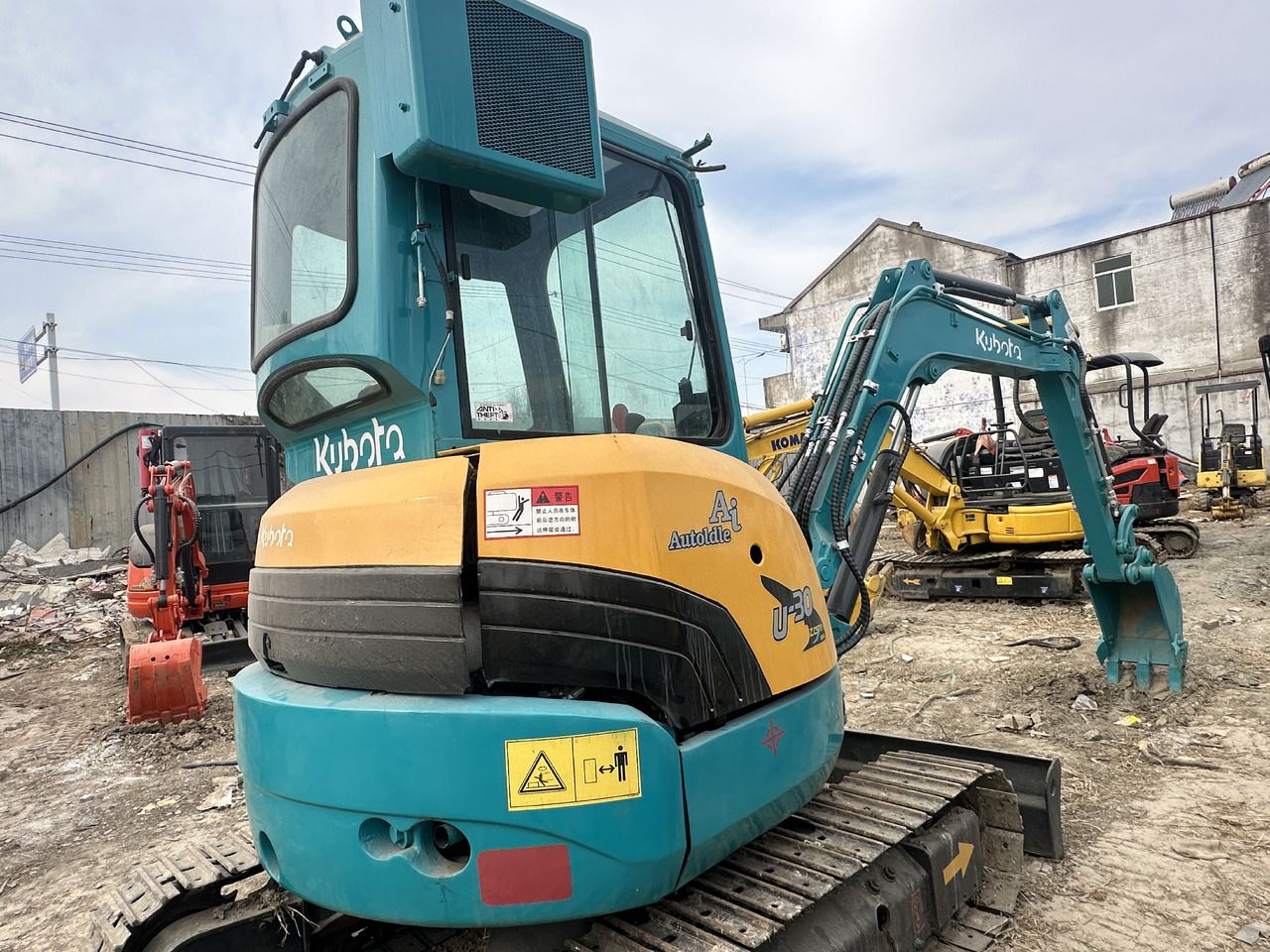 2026 Kubota U-30 mini excavator rear three-quarter view 2026 Kubota U-30 mini excavator rear three-quarter view
