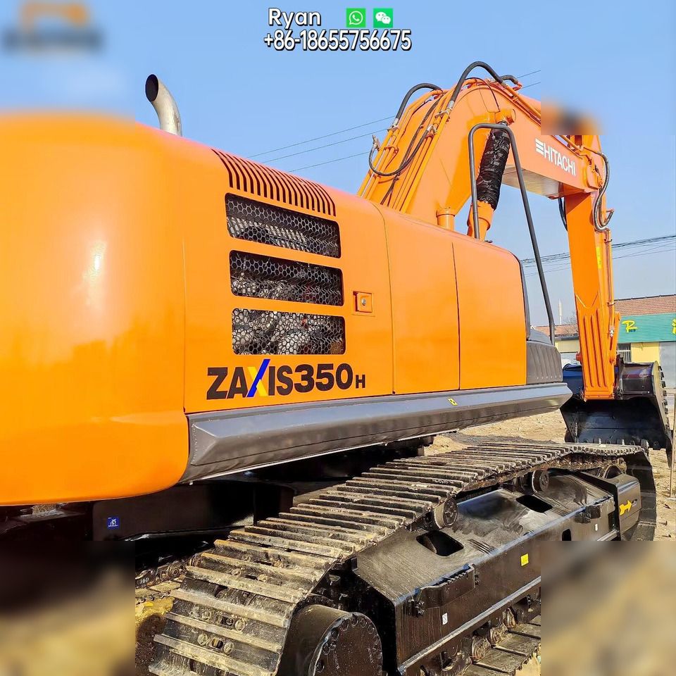2023 Hitachi ZAXIS 350H crawler excavator, side profile view