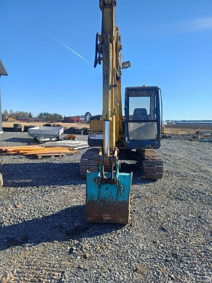 Kobelco SK60 mini excavator, front view