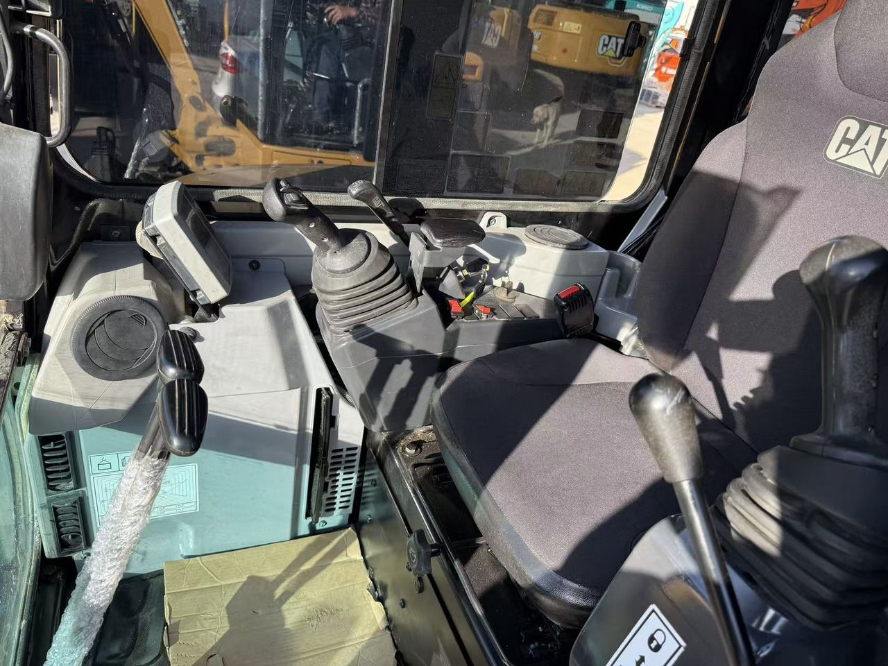 2021 Caterpillar 303.5ECR mini excavator interior view