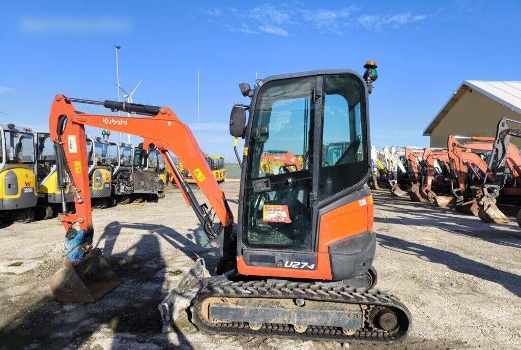 2021 Kubota U27-4 mini excavator, side view 2021 Kubota U27-4 mini excavator, side view