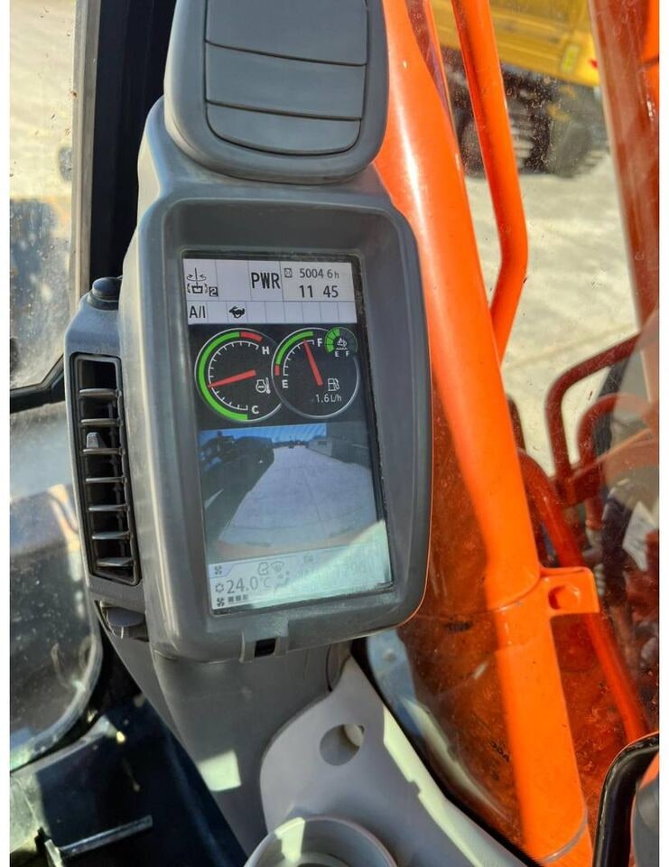 2019 Hitachi ZX135US-6 cab interior monitor view