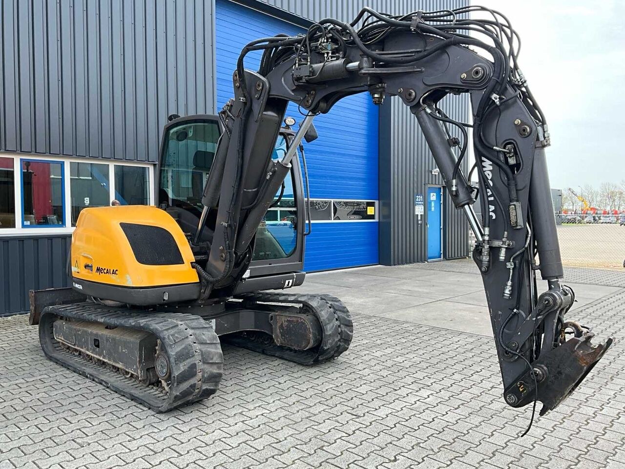 2017 Mecalac 8 MCR crawler excavator, side profile view 2017 Mecalac 8 MCR crawler excavator, side profile view
