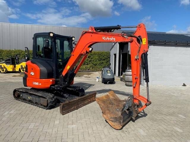 2022 Kubota U36-4 mini excavator, side profile view