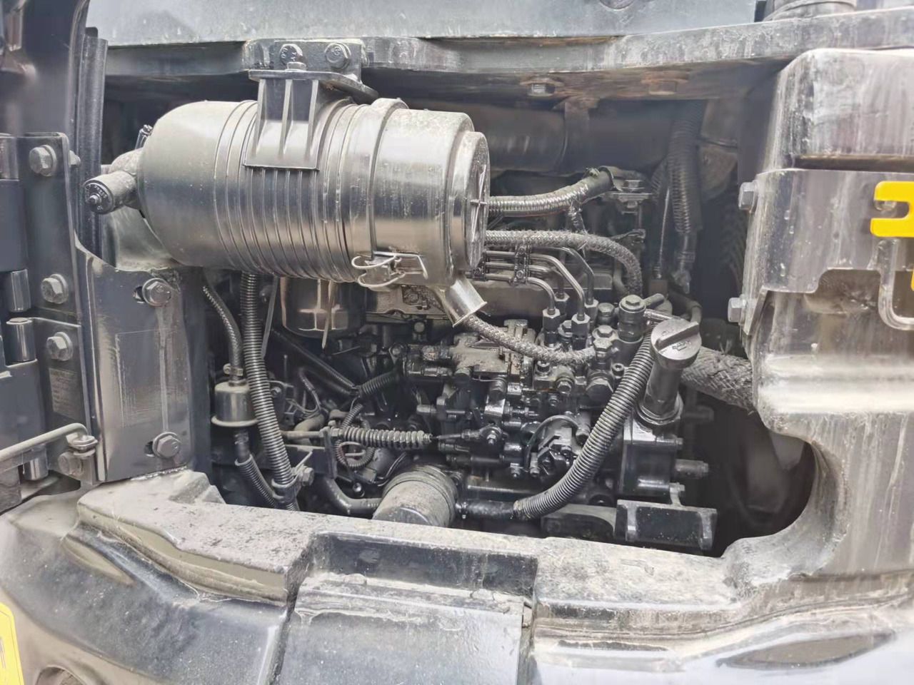 2013 Komatsu PC50MR-2 mini excavator engine compartment view
