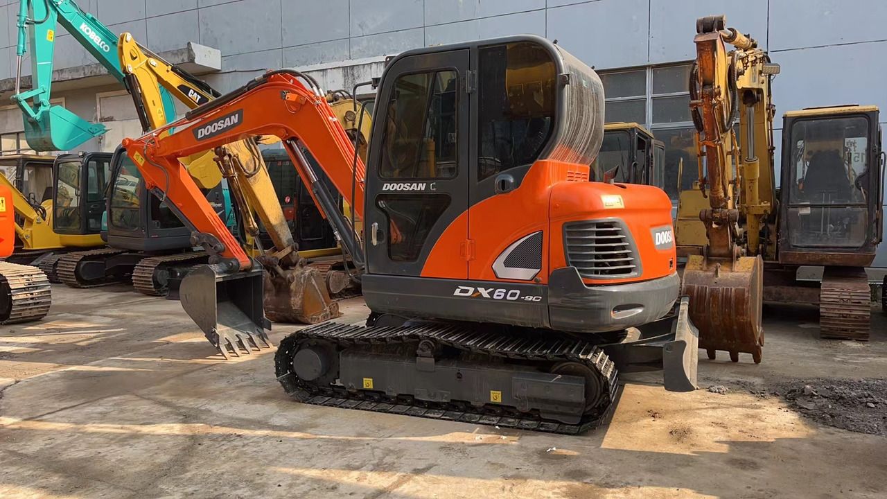 2022 Doosan DX60-9C crawler excavator, side view