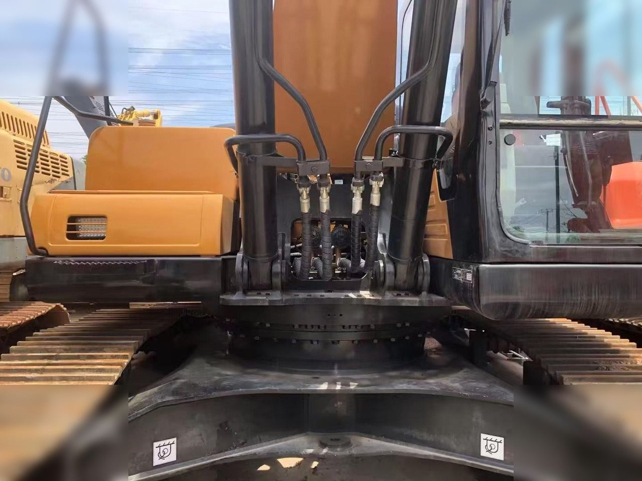 2022 Sany SY365H crawler excavator, rear view of upper structure