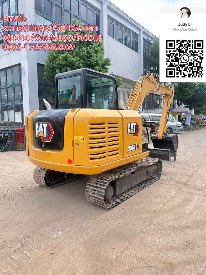 2024 Caterpillar 306E2 mini excavator, rear three-quarter view 2024 Caterpillar 306E2 mini excavator, rear three-quarter view