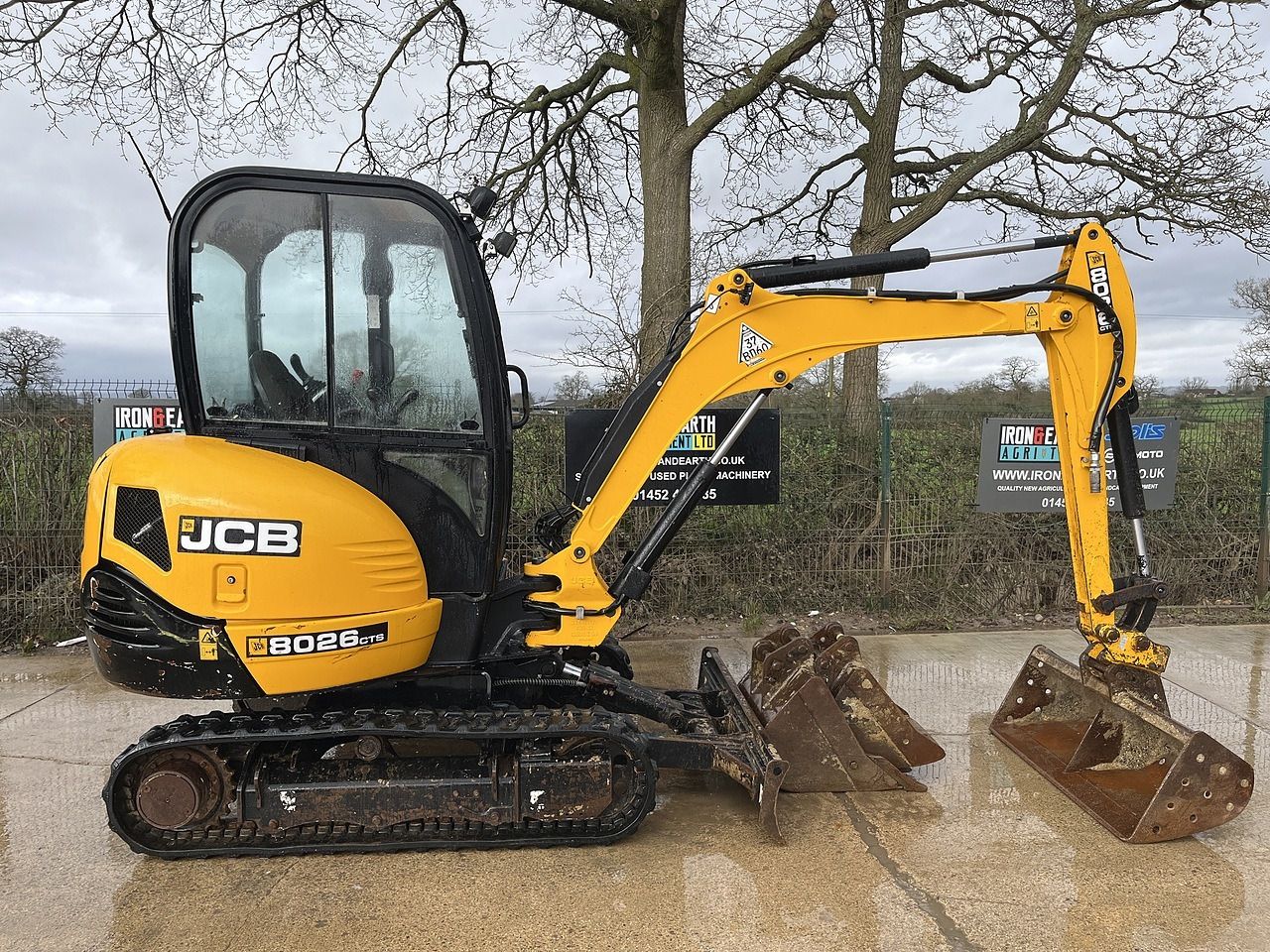 2021 JCB 8026 CTS mini excavator, side view 2021 JCB 8026 CTS mini excavator, side view