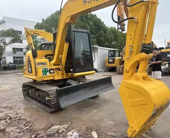 2024 Komatsu PC70-8 mini excavator, front three-quarter view 2024 Komatsu PC70-8 mini excavator, front three-quarter view
