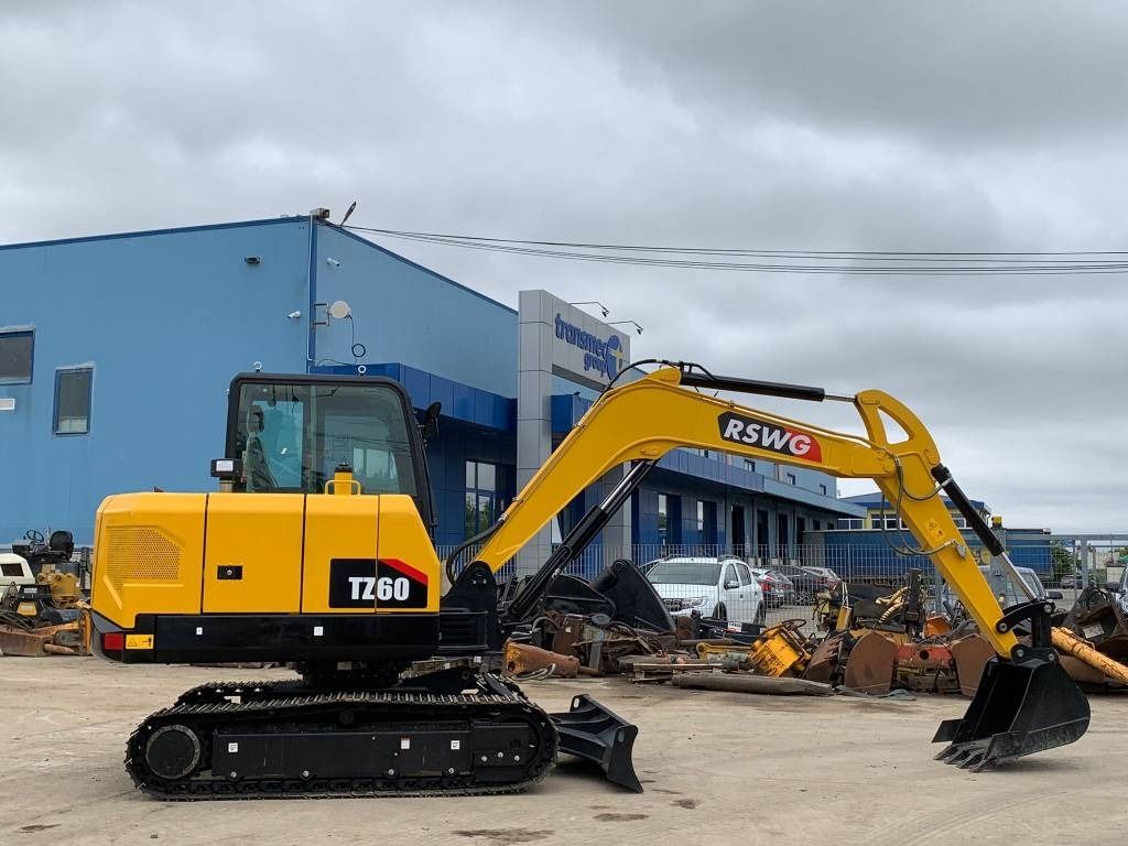 2023 RSWG TZ60 mini excavator, side view
