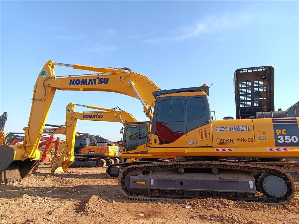 2024 Komatsu PC350-7 crawler excavator, side profile view