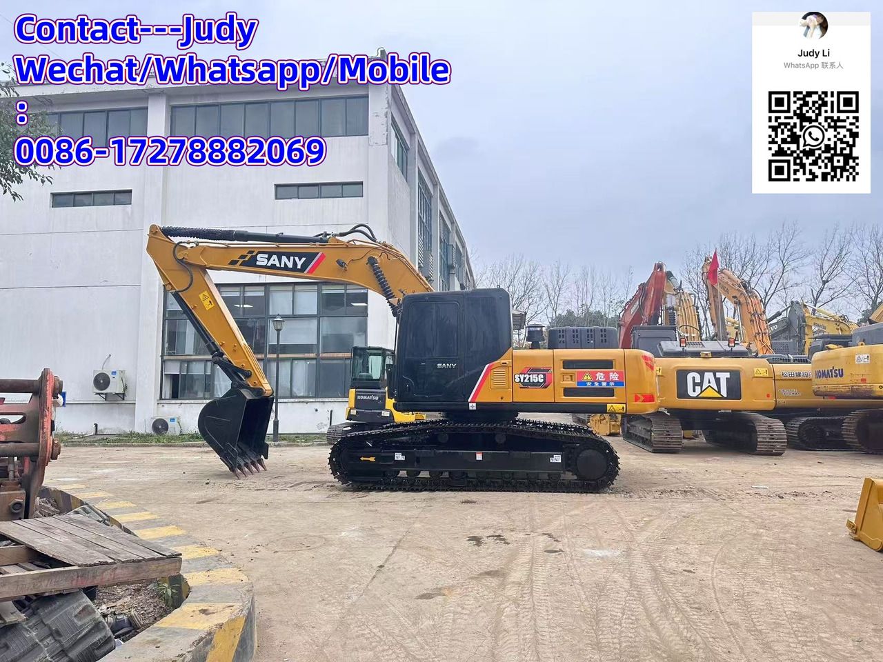 2023 Sany SY215C crawler excavator, side view 2023 Sany SY215C crawler excavator, side view