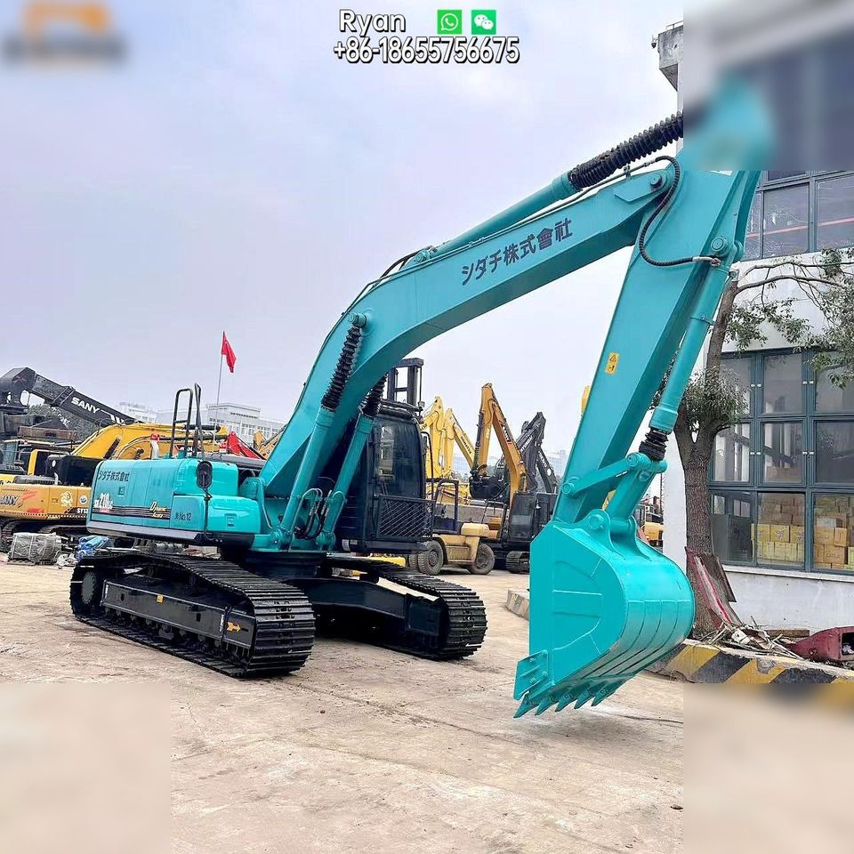 2020 Kobelco SK210LC-6E crawler excavator, side view