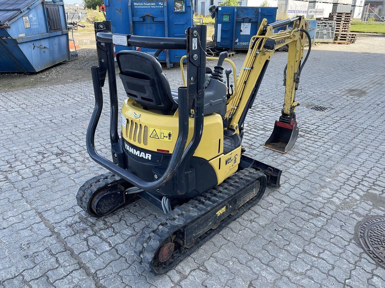 2019 Yanmar VIO12 mini excavator, rear three-quarter view 2019 Yanmar VIO12 mini excavator, rear three-quarter view