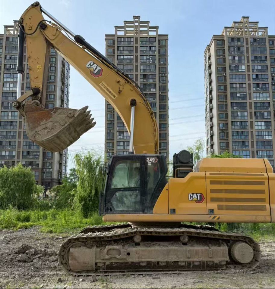 2021 Caterpillar 349 crawler excavator, side profile view 2021 Caterpillar 349 crawler excavator, side profile view