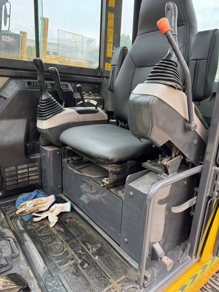 2020 Komatsu PC56 mini excavator interior cab view