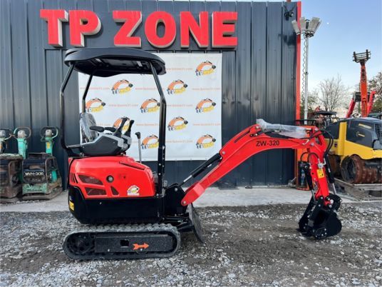 Newrick ZW-320 mini excavator, side view