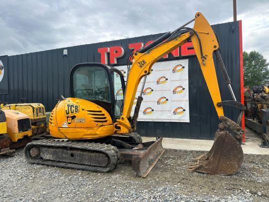 2010 JCB 8055 mini excavator side view