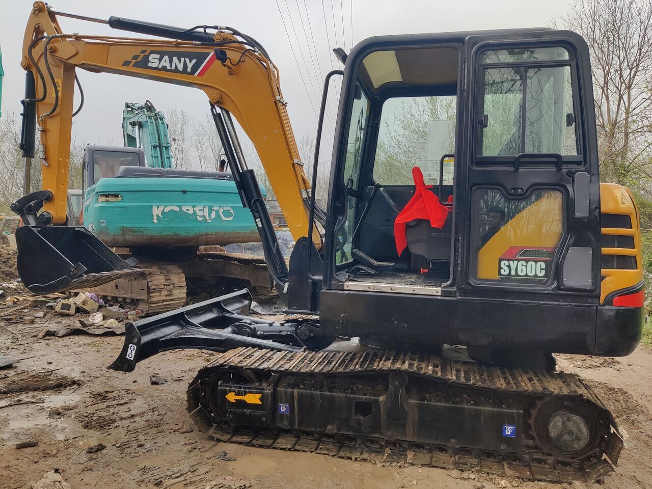 2022 Sany SY60C mini excavator, side view 2022 Sany SY60C mini excavator, side view