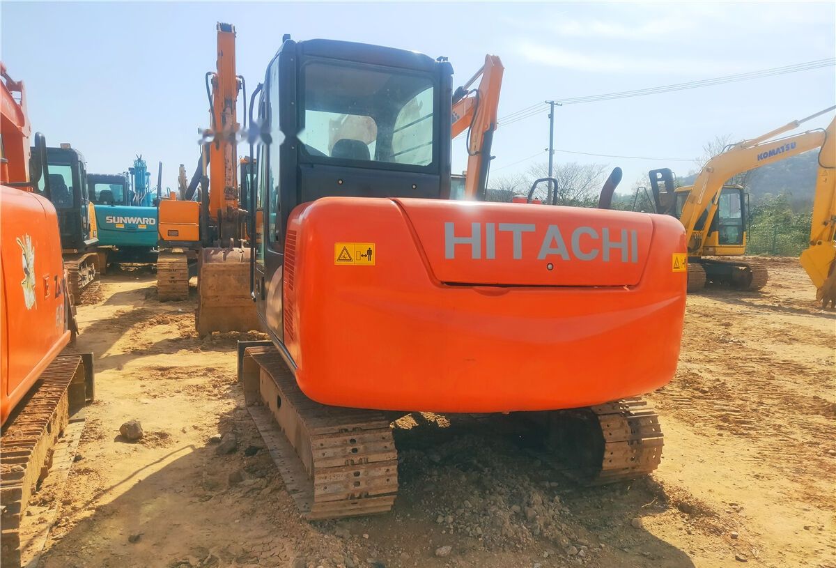 Hitachi ZX60 mini excavator, rear view Hitachi ZX60 mini excavator, rear view
