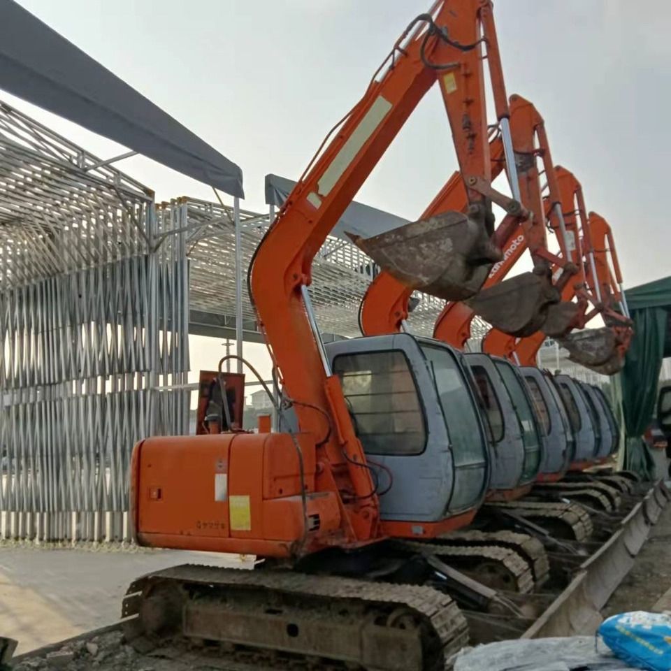 2008 Hitachi EX60-5 mini excavator, side view