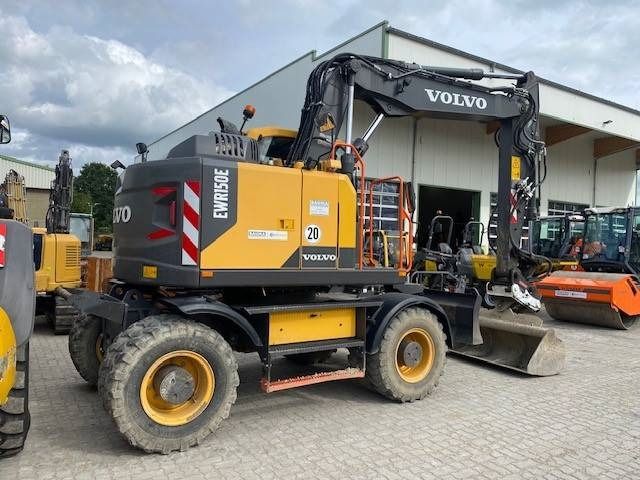 2019 Volvo EWR150E wheel excavator, rear three-quarter view