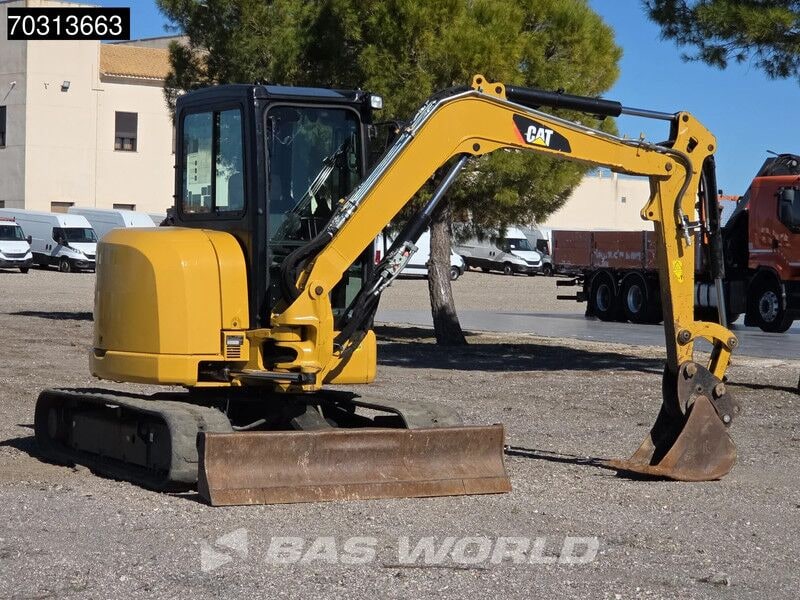 2018 Caterpillar 305E2 mini excavator, rear three-quarter view 2018 Caterpillar 305E2 mini excavator, rear three-quarter view