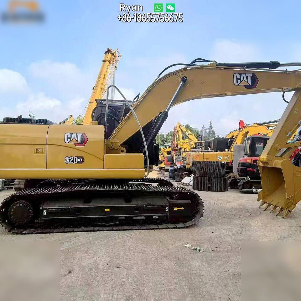 2022 Caterpillar 320GX crawler excavator side view
