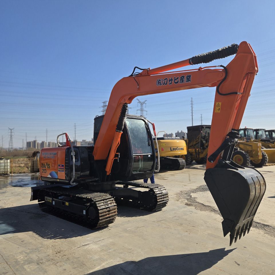 2024 Hitachi ZAXIS 70 mini excavator, side view 2024 Hitachi ZAXIS 70 mini excavator, side view