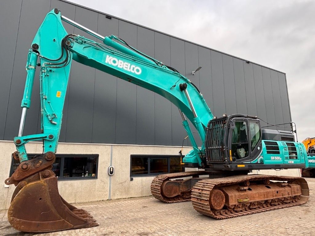 2018 Kobelco SK500LC-10 crawler excavator side view