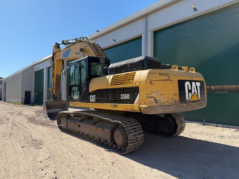 2012 Caterpillar 336D L crawler excavator, rear three-quarter view 2012 Caterpillar 336D L crawler excavator, rear three-quarter view