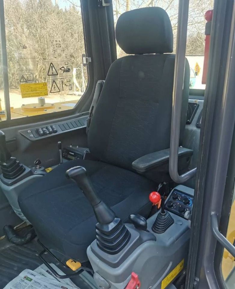 2025 Volvo EC55 mini excavator interior cab view 2025 Volvo EC55 mini excavator interior cab view
