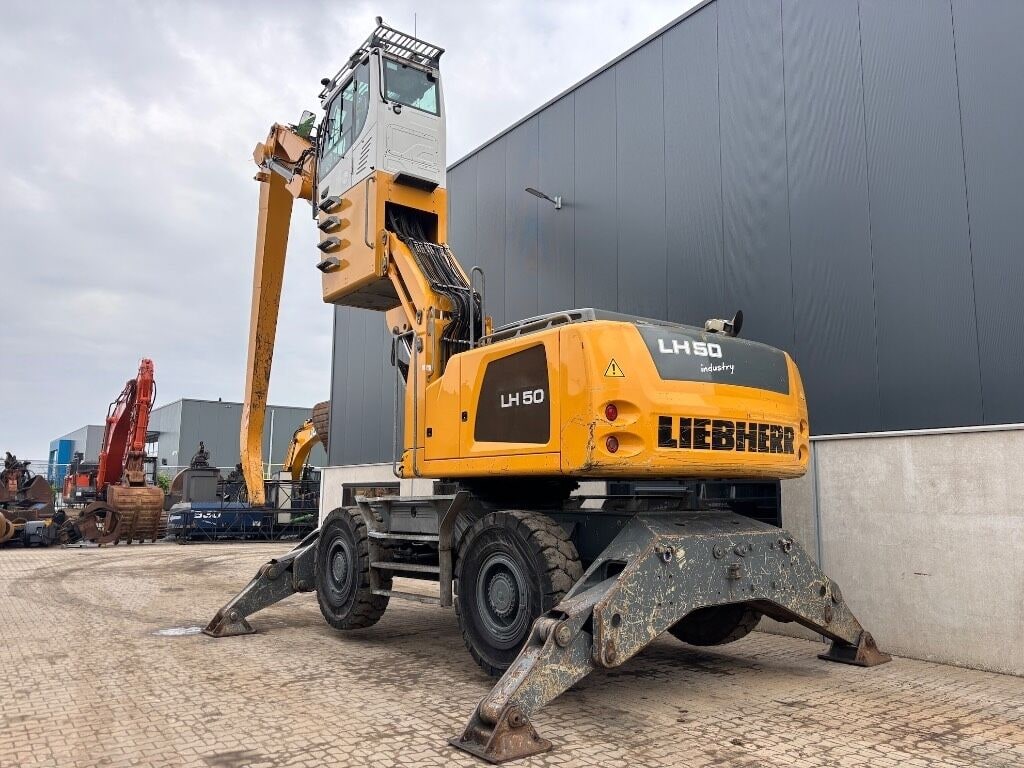 2015 Liebherr LH50 Material Handler, rear three-quarter view