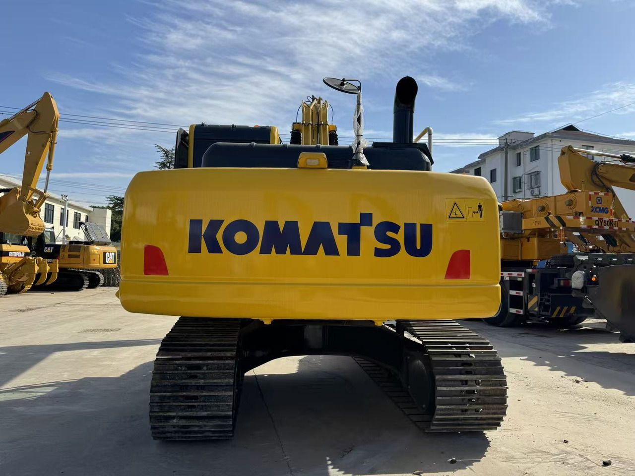2023 Komatsu PC210-8 crawler excavator, rear view
