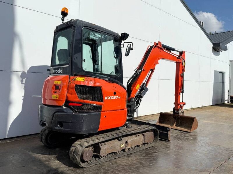2020 Kubota KX037-4 mini excavator, rear three-quarter view 2020 Kubota KX037-4 mini excavator, rear three-quarter view