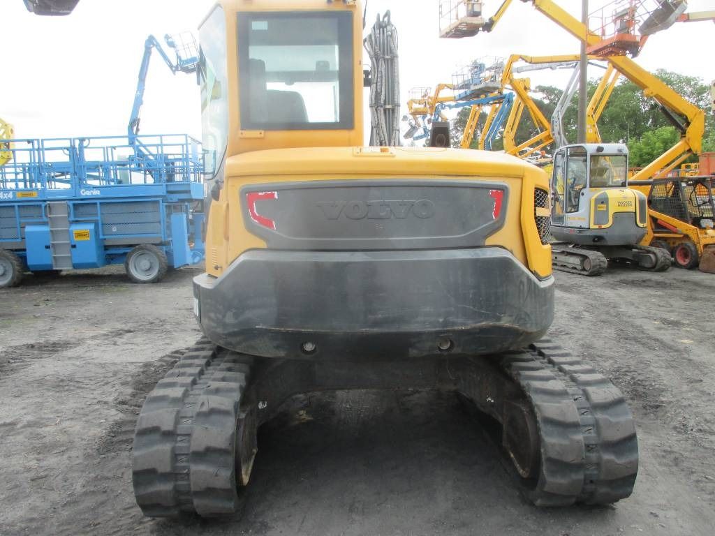 2015 Volvo ECR88D mini excavator, rear view