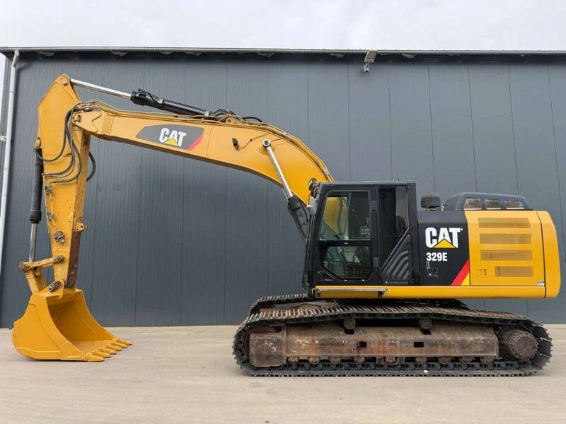 2011 Caterpillar 329ELN crawler excavator side view