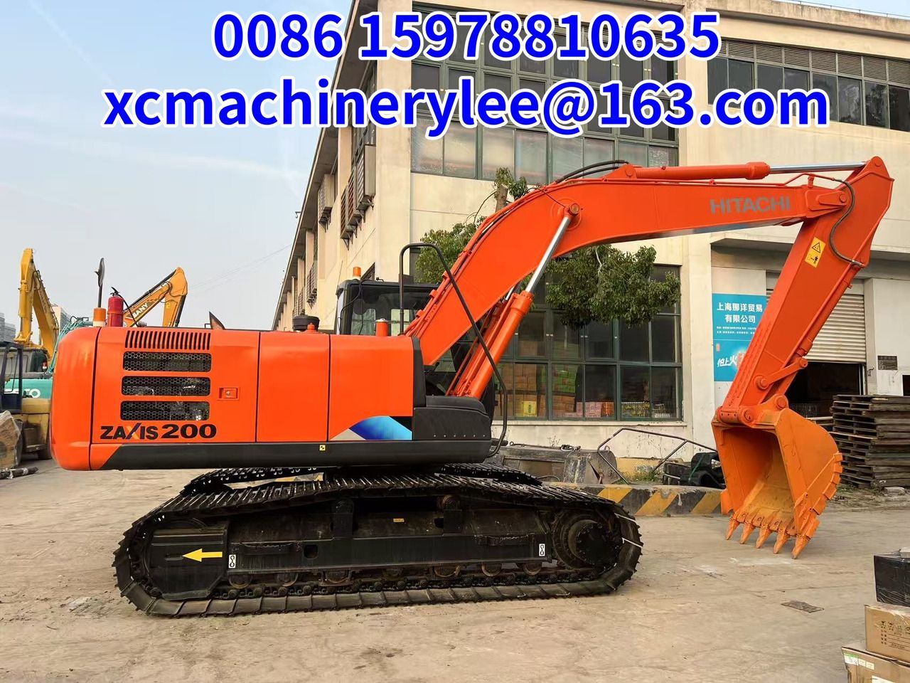 2023 Hitachi Zaxis 200 crawler excavator, side view 2023 Hitachi Zaxis 200 crawler excavator, side view