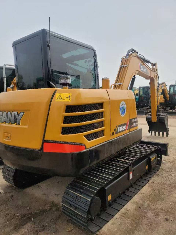 2024 Sany SY55C mini excavator rear three-quarter view 2024 Sany SY55C mini excavator rear three-quarter view