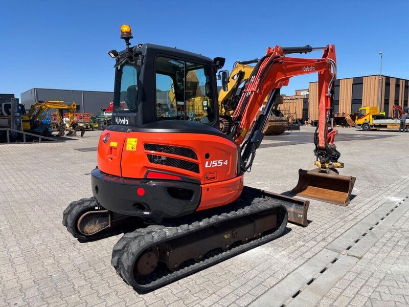 2020 Kubota U55-4 mini excavator, rear three-quarter view 2020 Kubota U55-4 mini excavator, rear three-quarter view