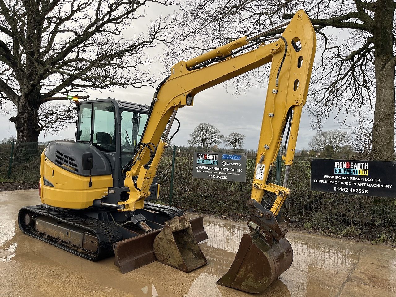 2021 Kobelco SK55SRX-6E mini excavator, side view 2021 Kobelco SK55SRX-6E mini excavator, side view