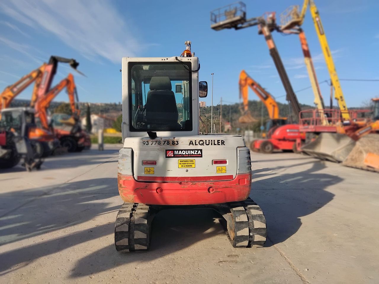 2019 Takeuchi TB250 mini excavator, rear view 2019 Takeuchi TB250 mini excavator, rear view