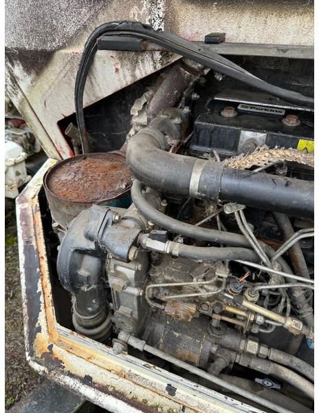 Kaiser X4M TURBOSTAR walking excavator engine compartment detail Kaiser X4M TURBOSTAR walking excavator engine compartment detail