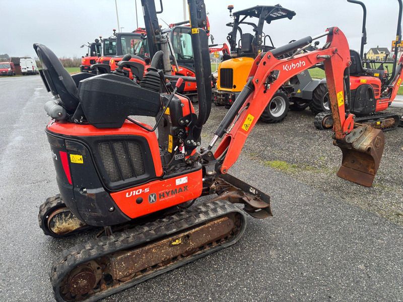 2022 Kubota U10-5 mini excavator, rear three-quarter view