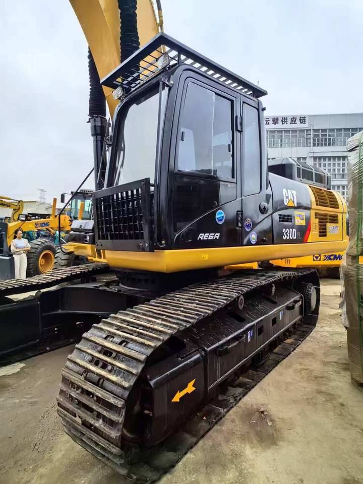 2022 Caterpillar 330D2L crawler excavator, front three-quarter view